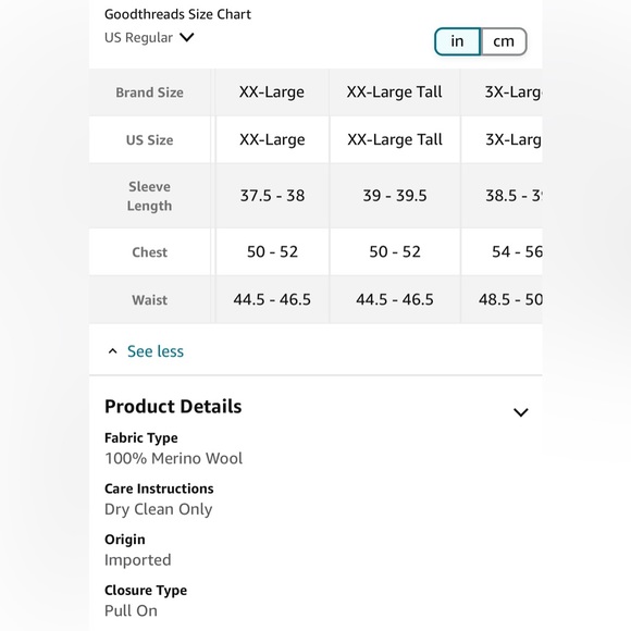 Xxl men’s good threads wool light weight sweater new - Picture 2 of 2